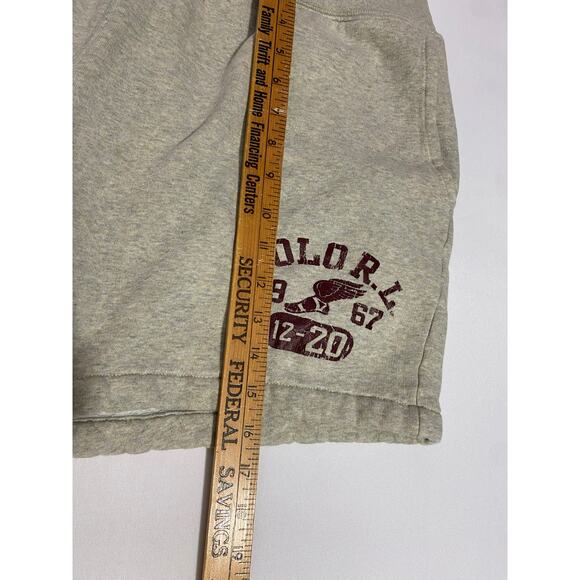 Polo Ralph Lauren Logo Fleece Shorts Men’s Size XL Gray 5" Inseam Casual - Picture 9 of 10